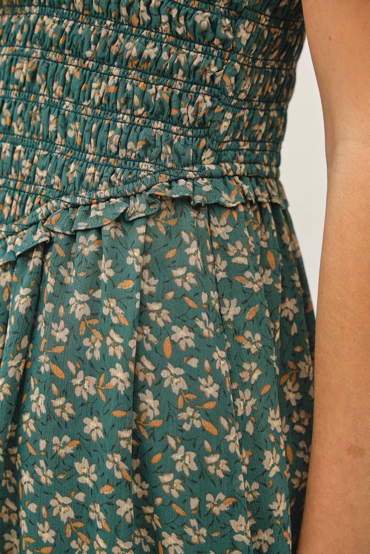 Green Garden Midi Dress