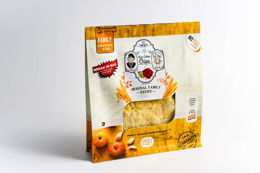 Rose Sisters Baked Flour Tortilla Chips Savory -Family Size