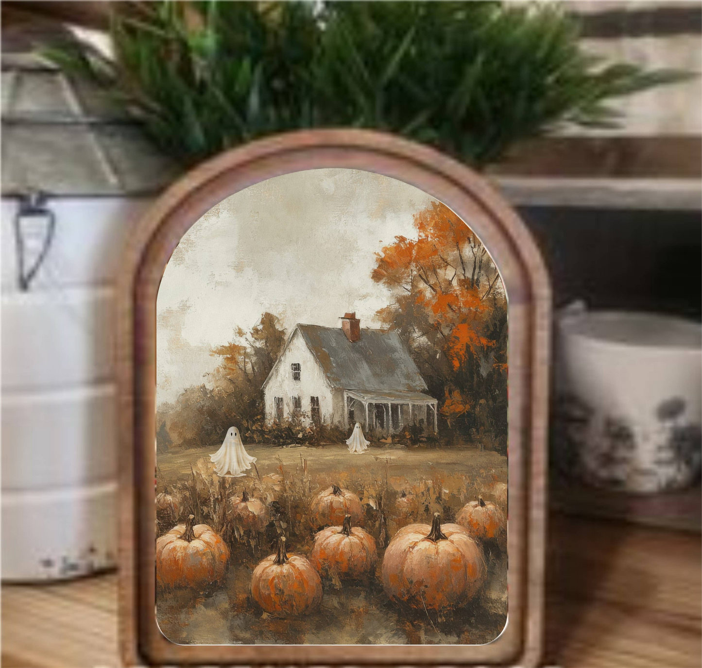Ghost Farmhouse Framed Art