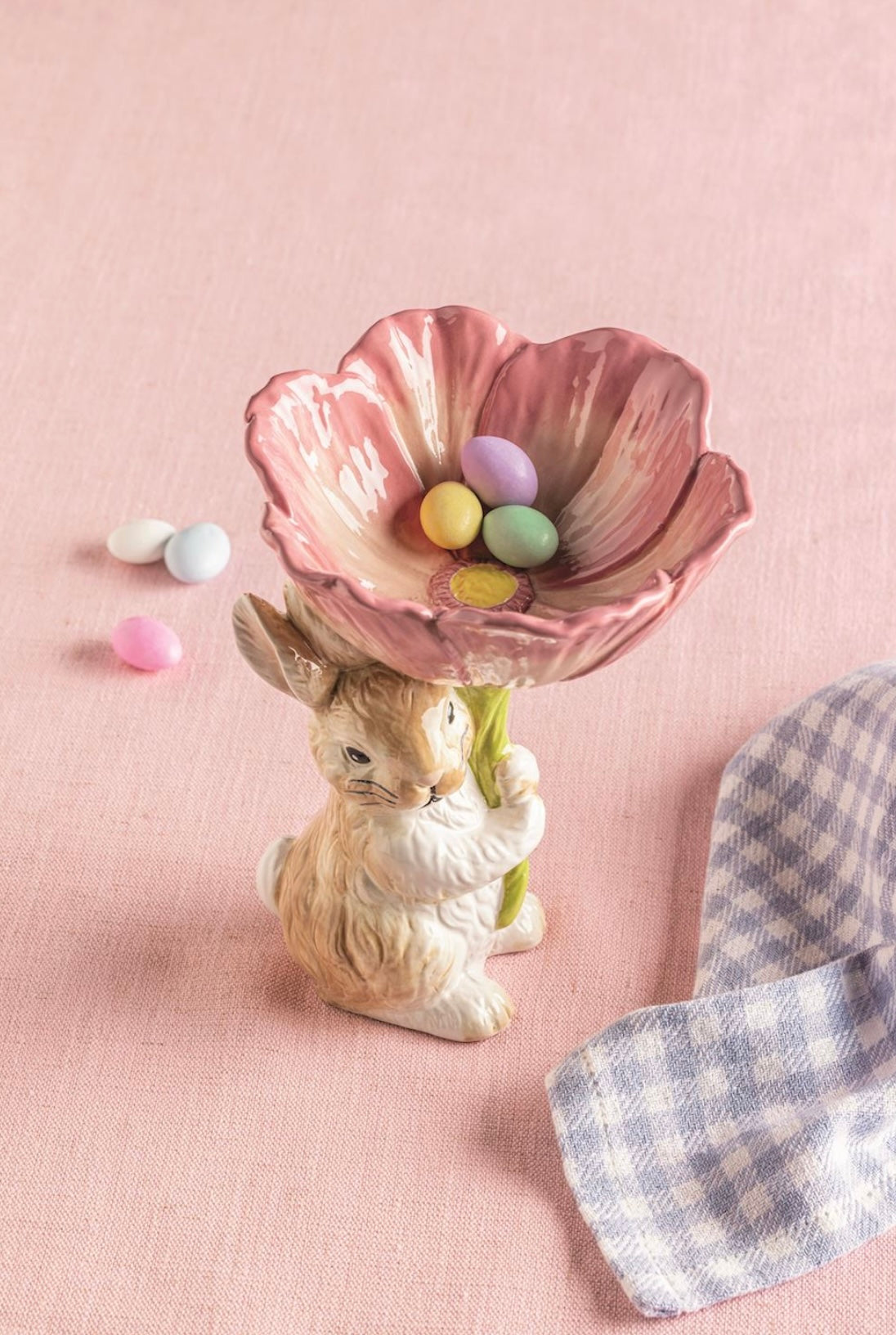 Bunny Flower Candy Pedestal