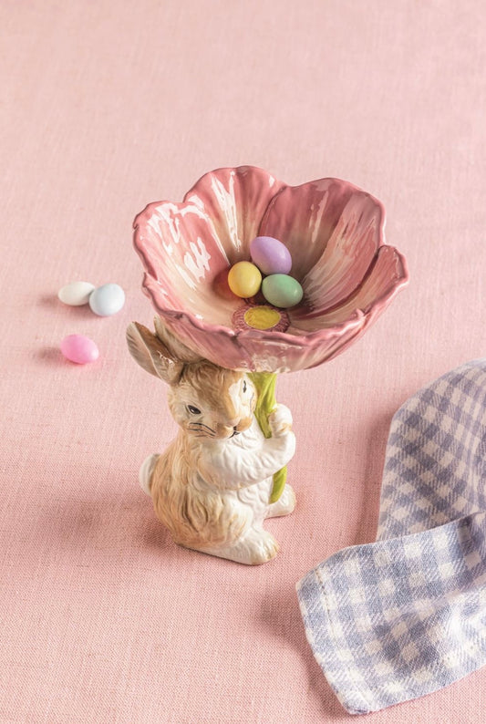 Bunny Flower Candy Pedestal