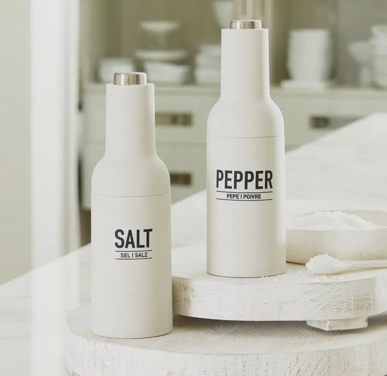 Electric Matte Grey Salt/Pepper Grinders
