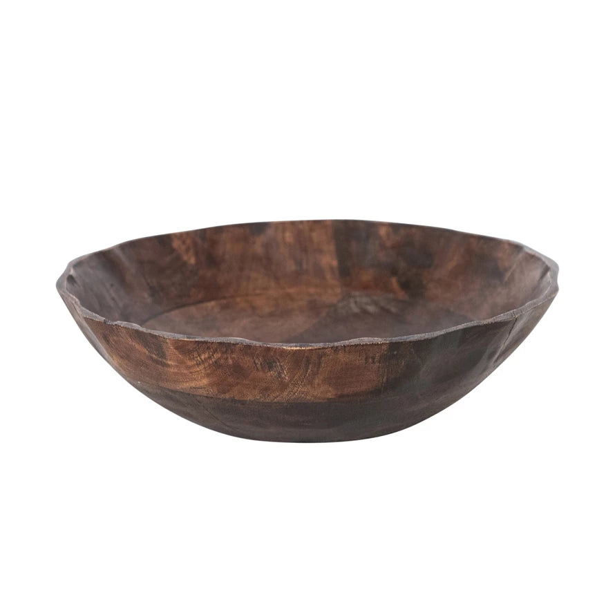 Walnut Scalloped Bowl