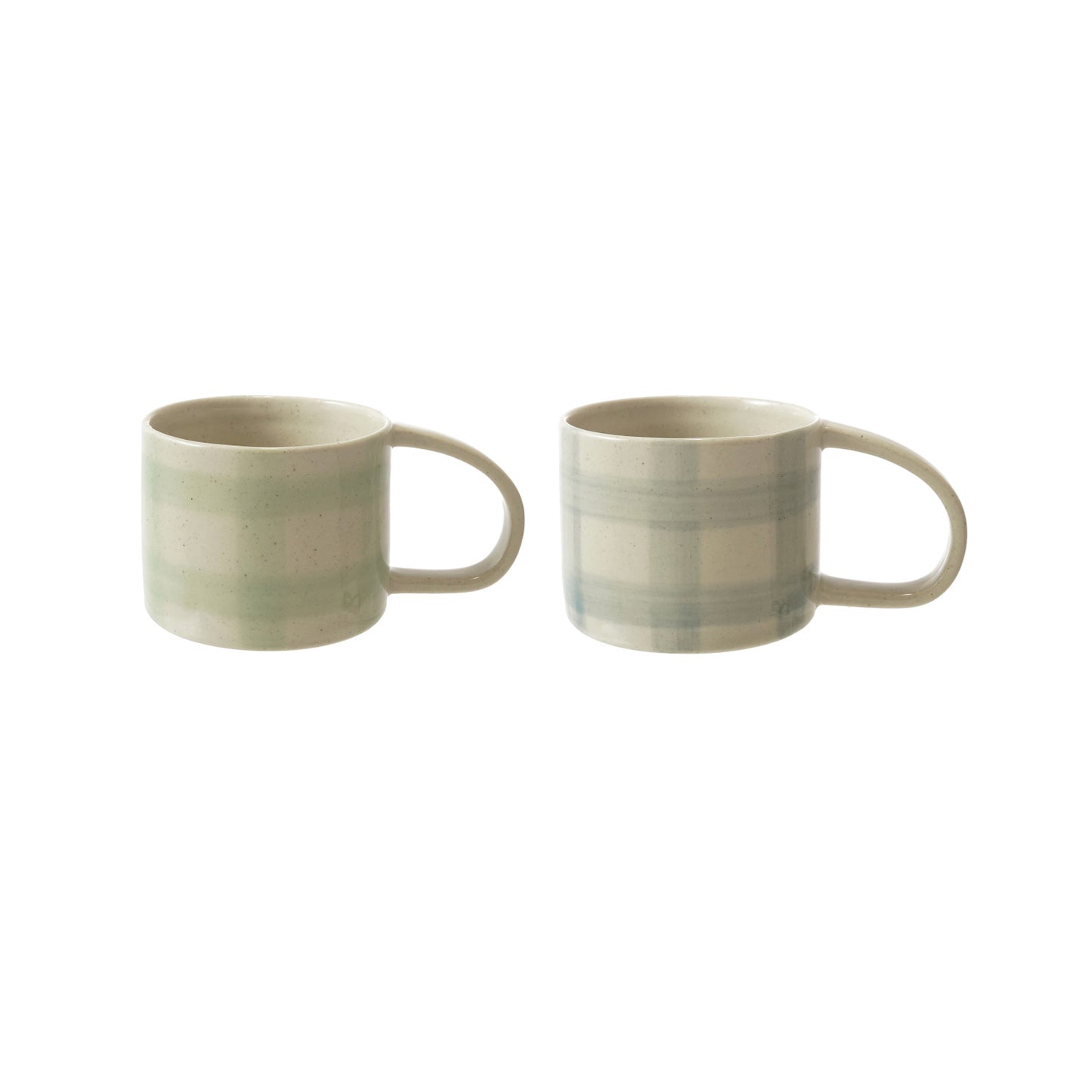 Gingham Handpainted Mug