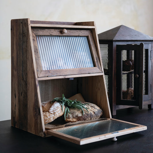 Fluted Door Storage Cabinet