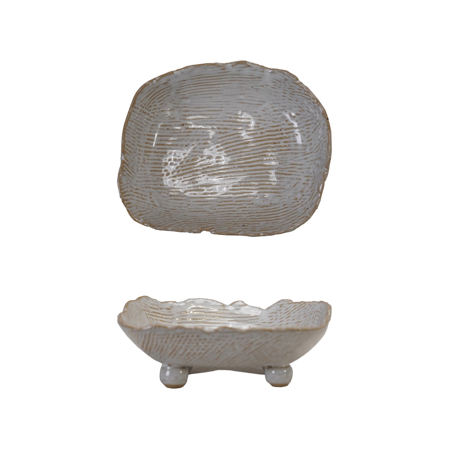 Organic Shaped Footed Dish
