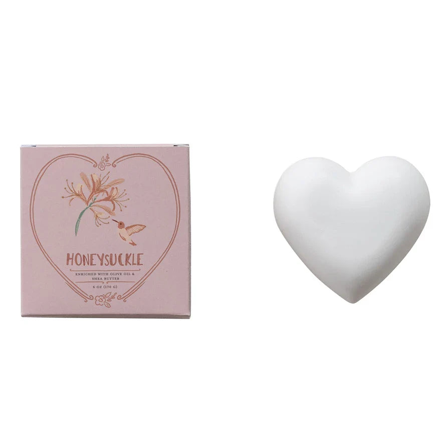 Honeysuckle Heart Soap
