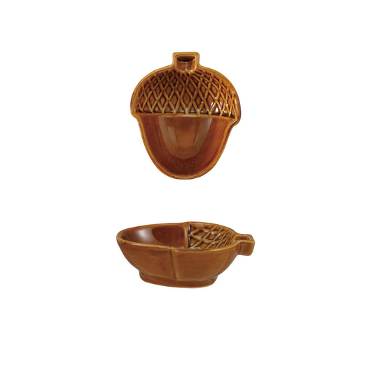 Acorn Stoneware Dish