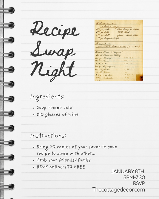 Recipe Swap Night- January 8th