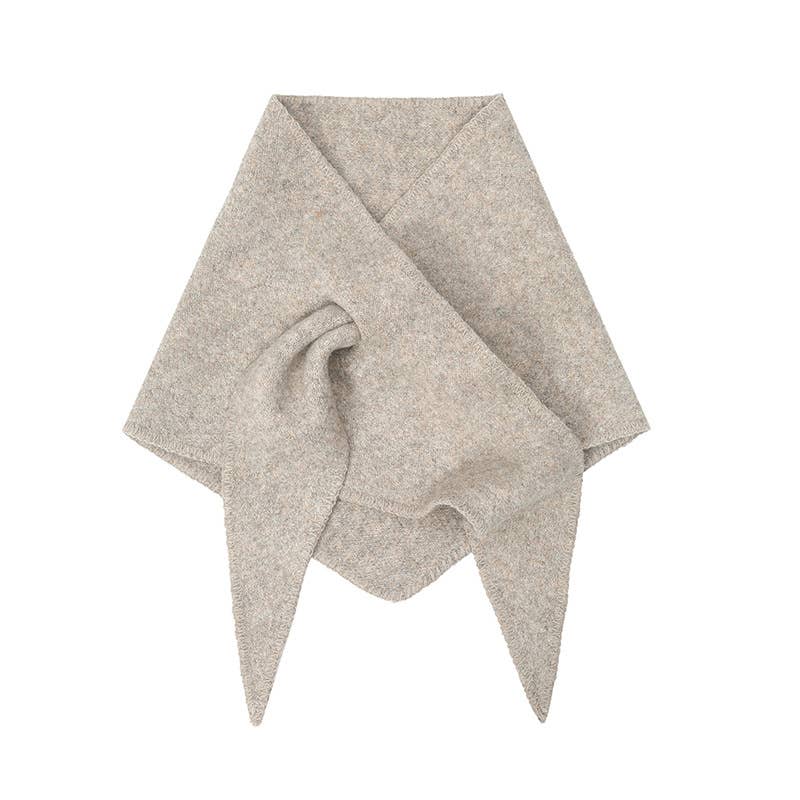 Knit Triangle Scarf