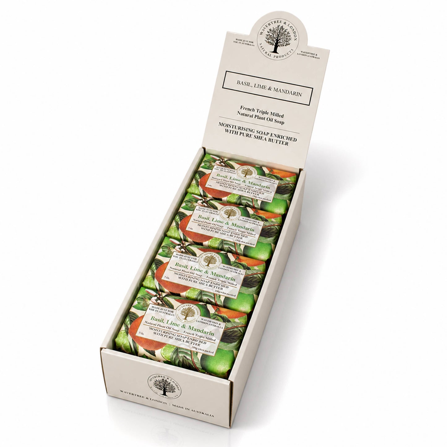 Wavertree Basil, Lime & Mandarin Luxury Soap Bars