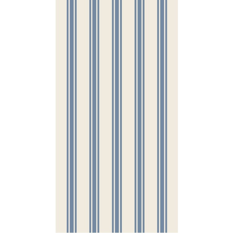 Blue Linen Stripe Guest Napkin