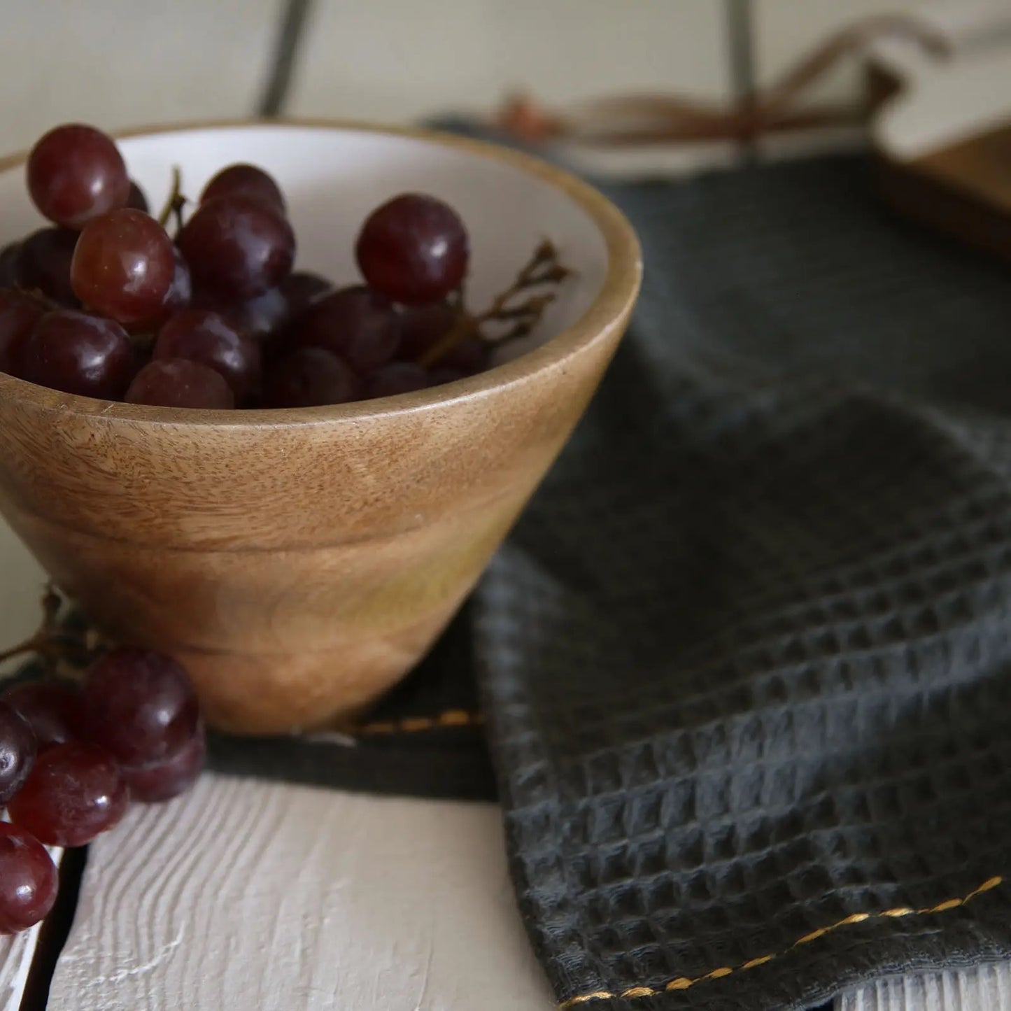 Natural Wood Dip Bowl