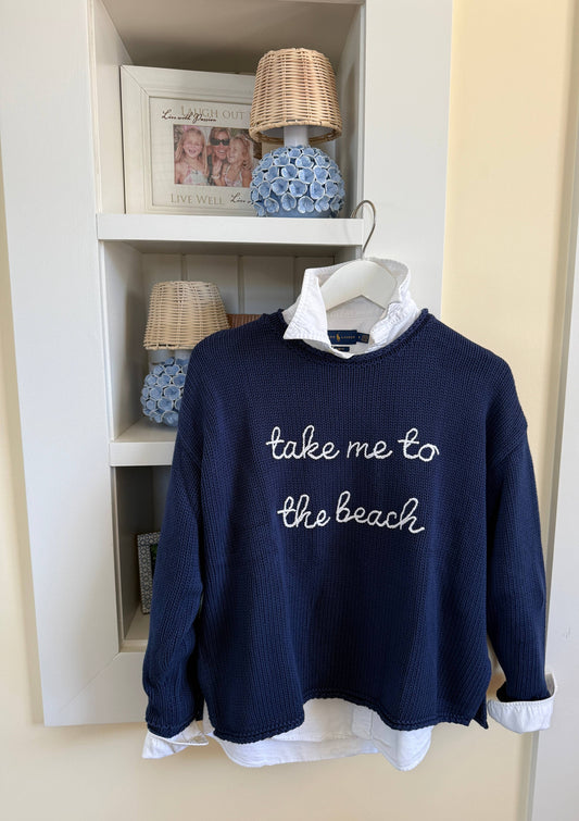 Take me to the Beach Roll Neck Sweater