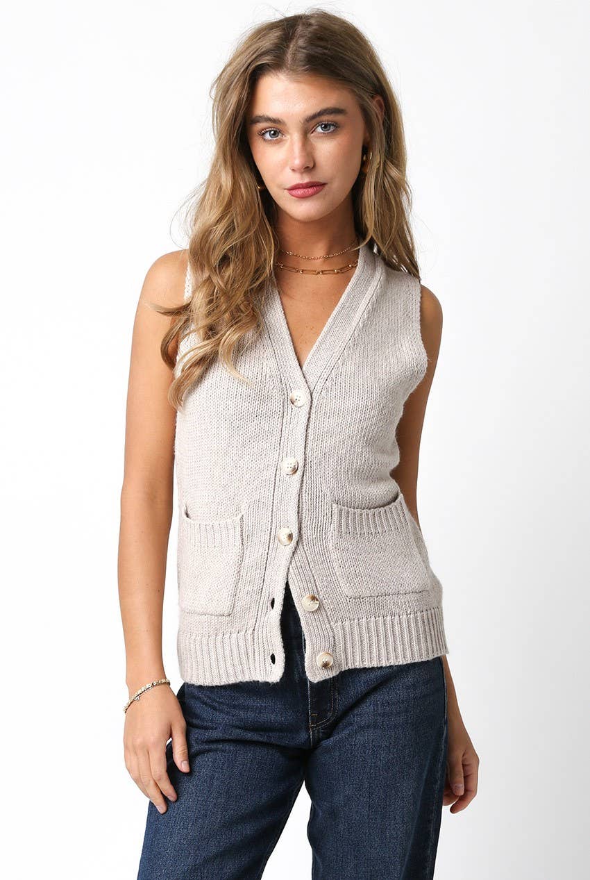 Sleeveless Cardigan Tank