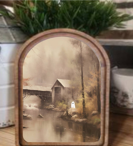 Ghost Along The River Framed Art