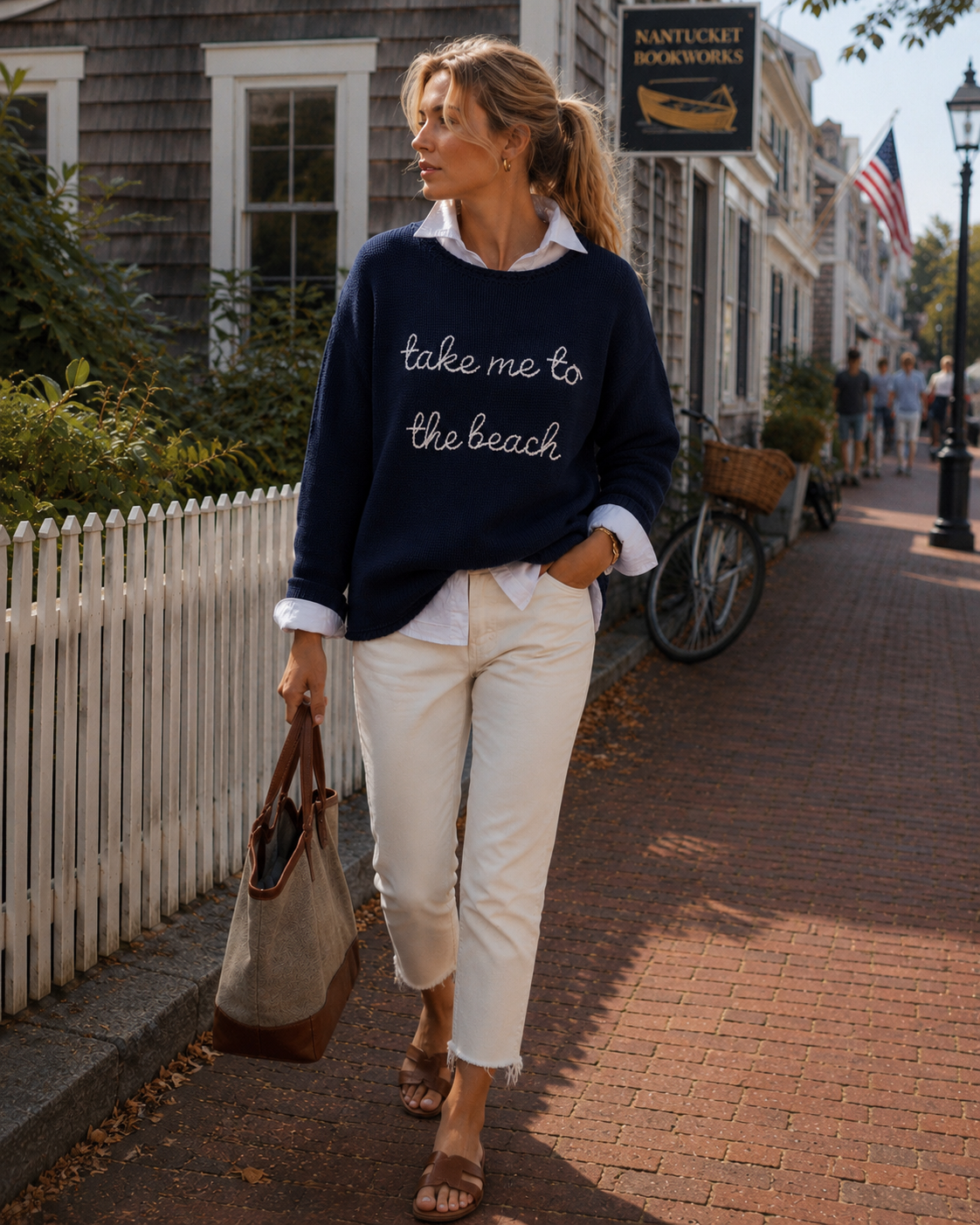 Take me to the Beach Roll Neck Sweater