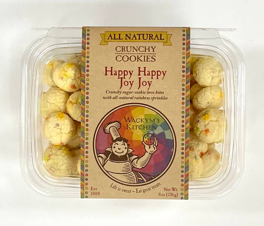 Happy Happy Joy Joy Cookies (sprinkles!) - 8 oz