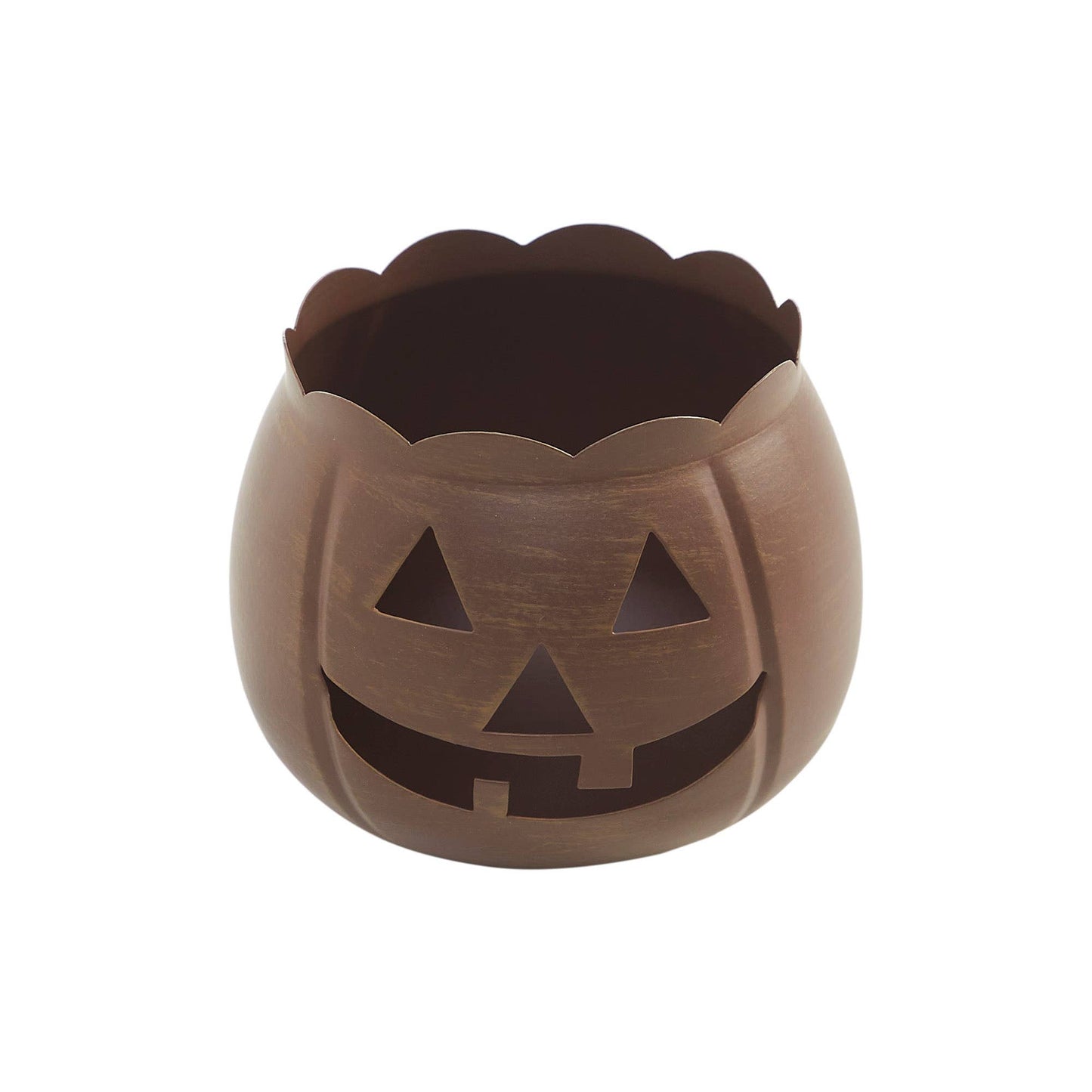 Bronze Metal Jack-O'-Lantern 5.25"