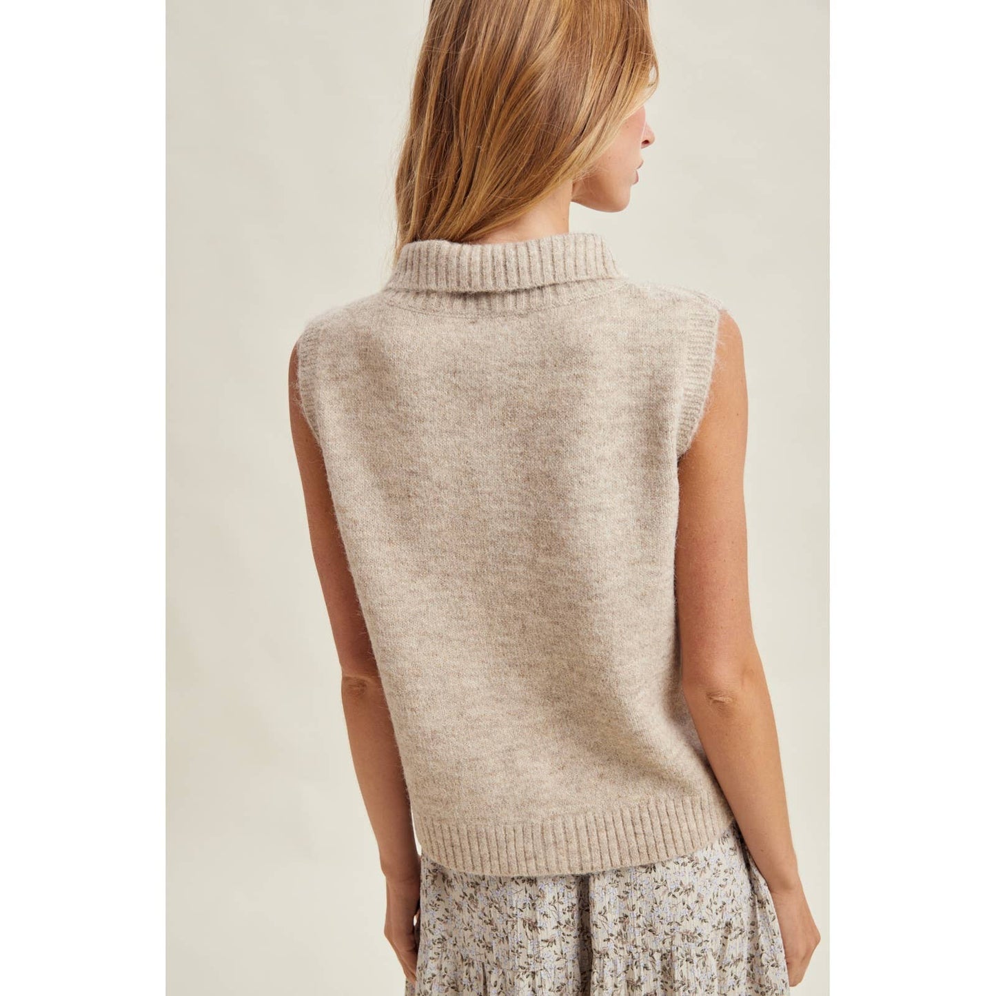 Ashleigh Collared Button Down Sweater Vest