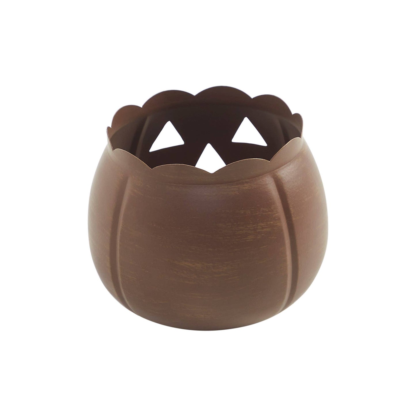 Bronze Metal Jack-O'-Lantern 5.25"