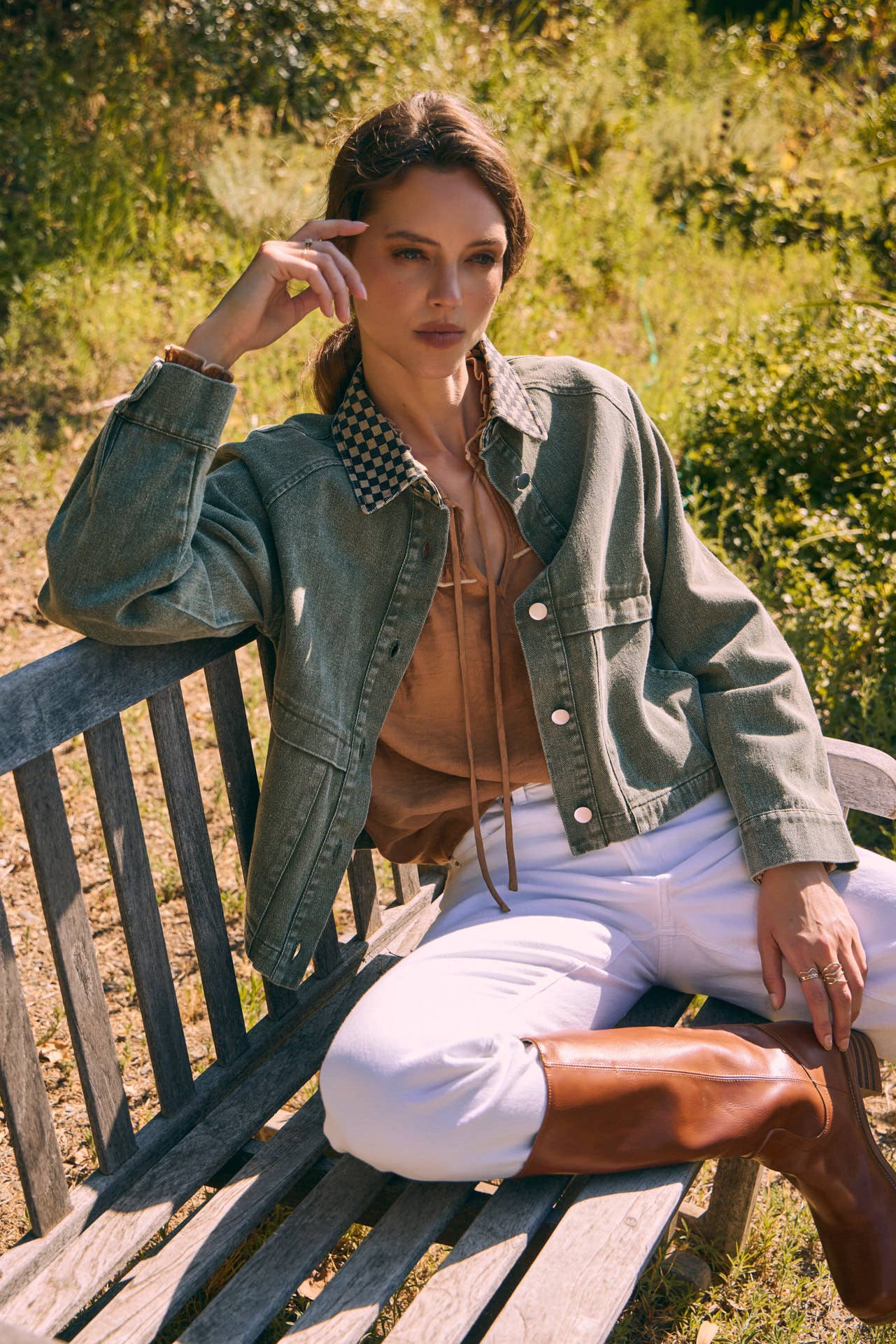 Washed Olive Green Jacket
