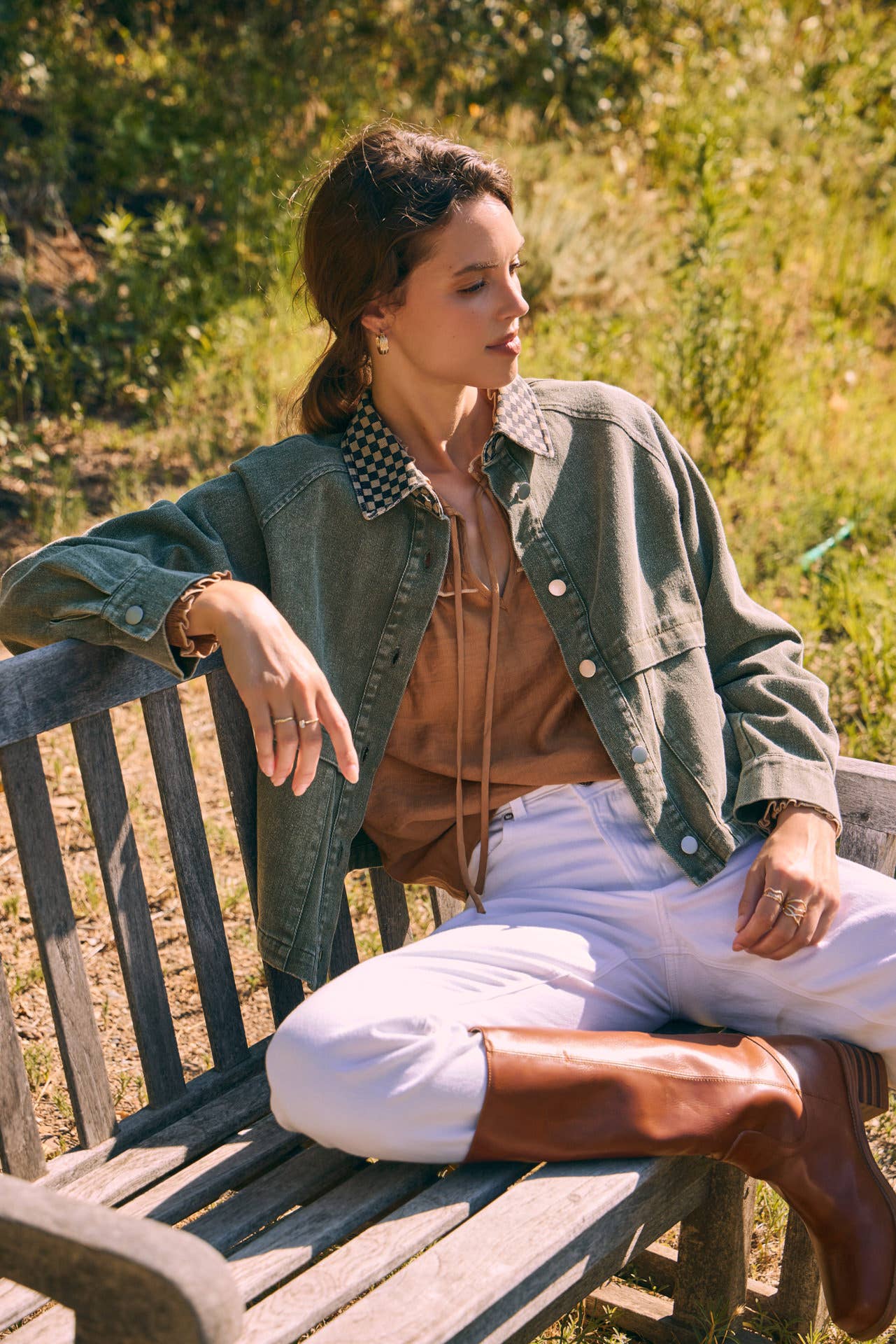Washed Olive Green Jacket