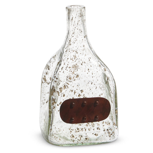 Vintage Inspired Glass and Metal Bottle
