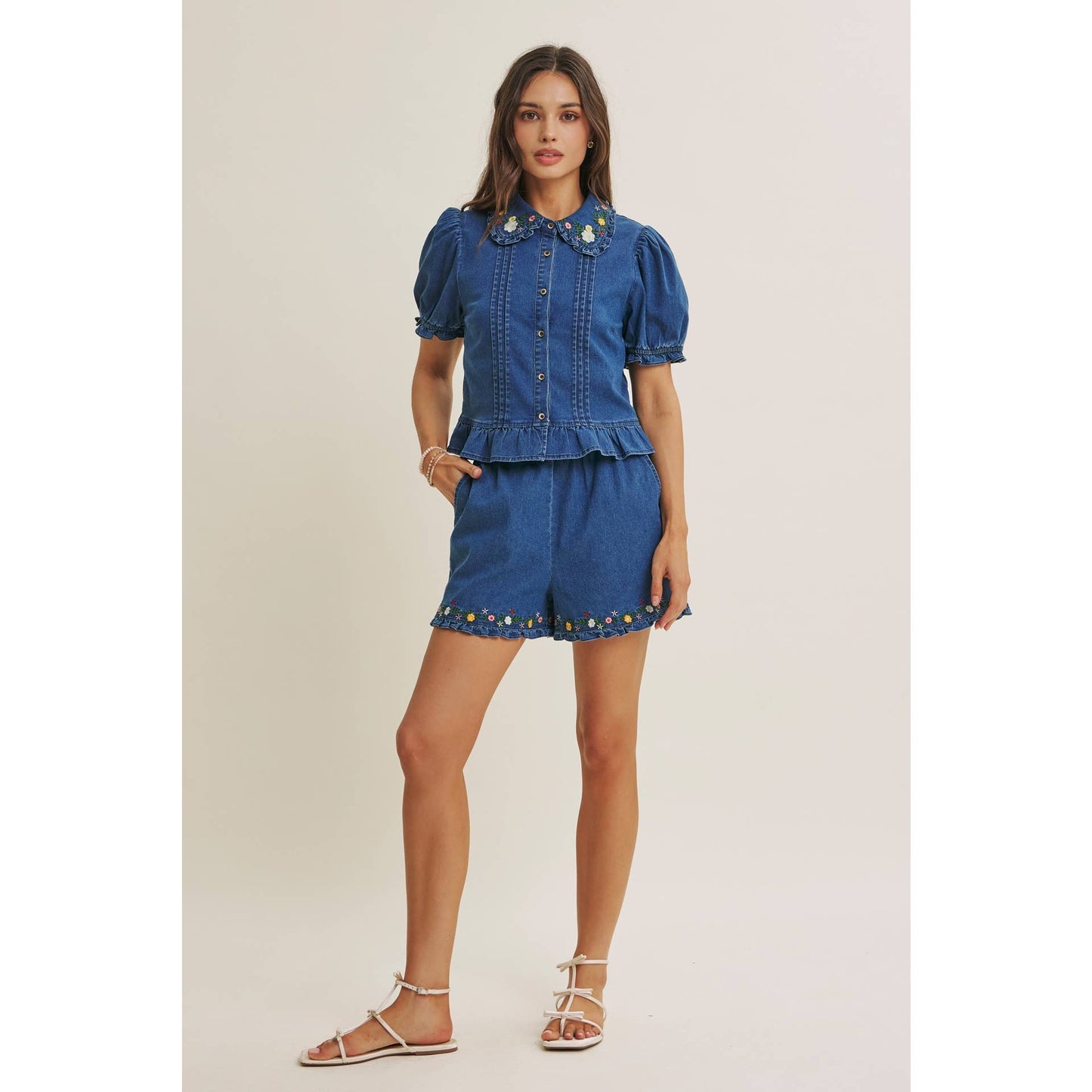 Wildflower Washed Denim Shirt