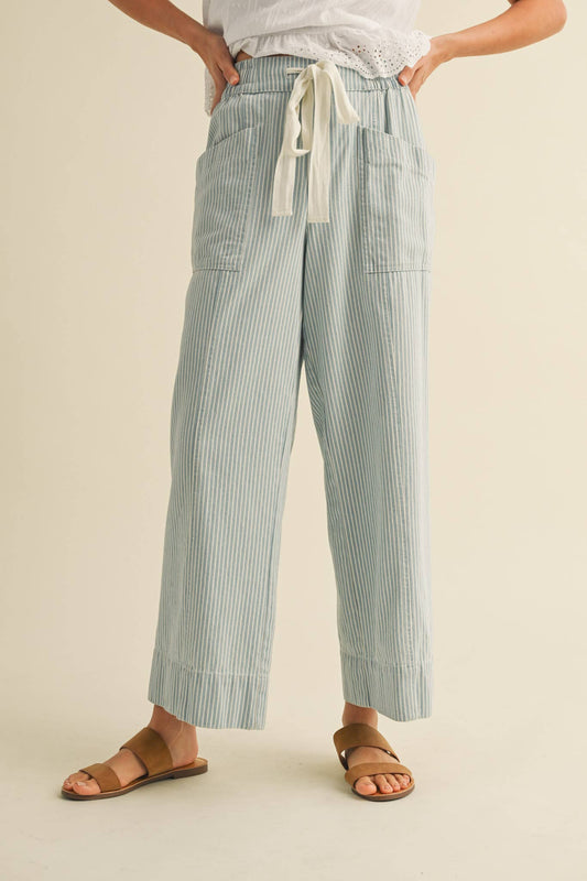 Striped Wide Leg Pants