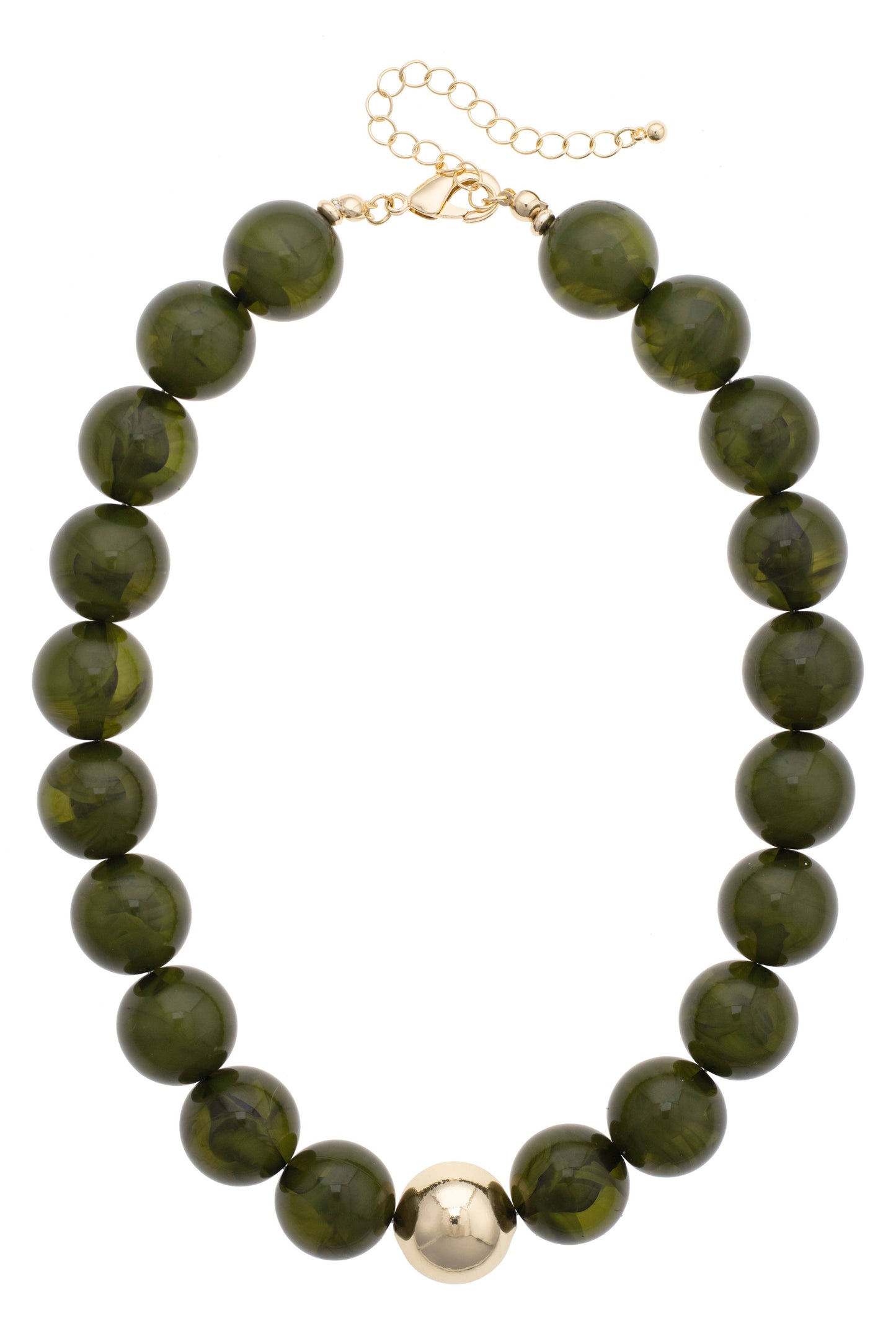 Marjorie Beaded Gumball Necklace