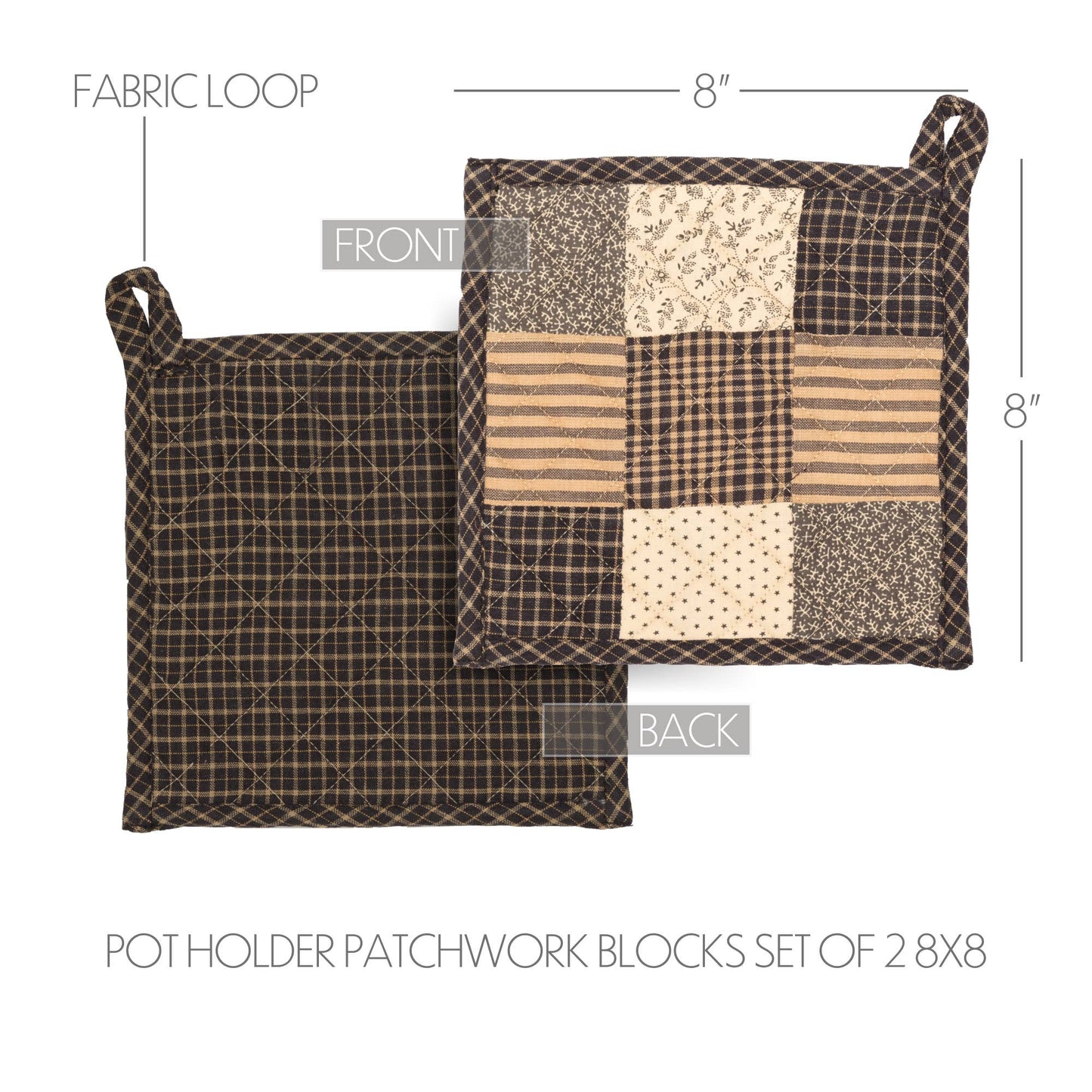 Kettle Grove Pot Holder Patchwork Blocks