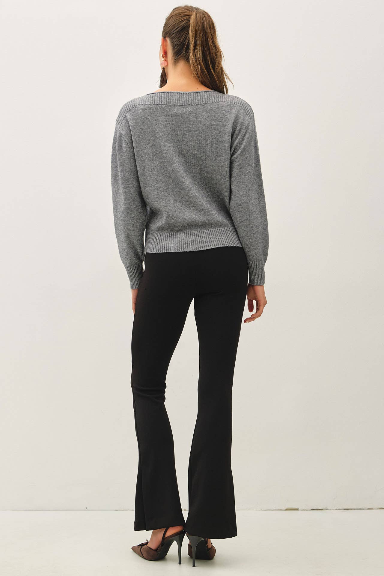 Ribbed Boatneck Sweater