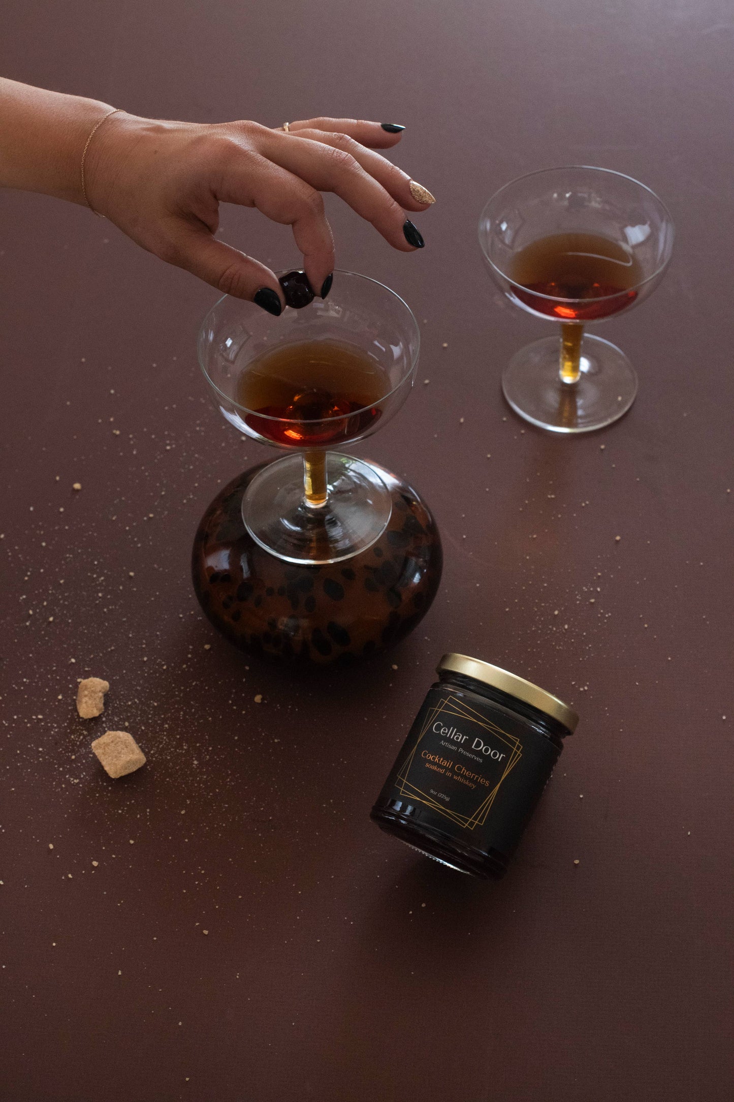 Cherry Infused Sugar Cubes