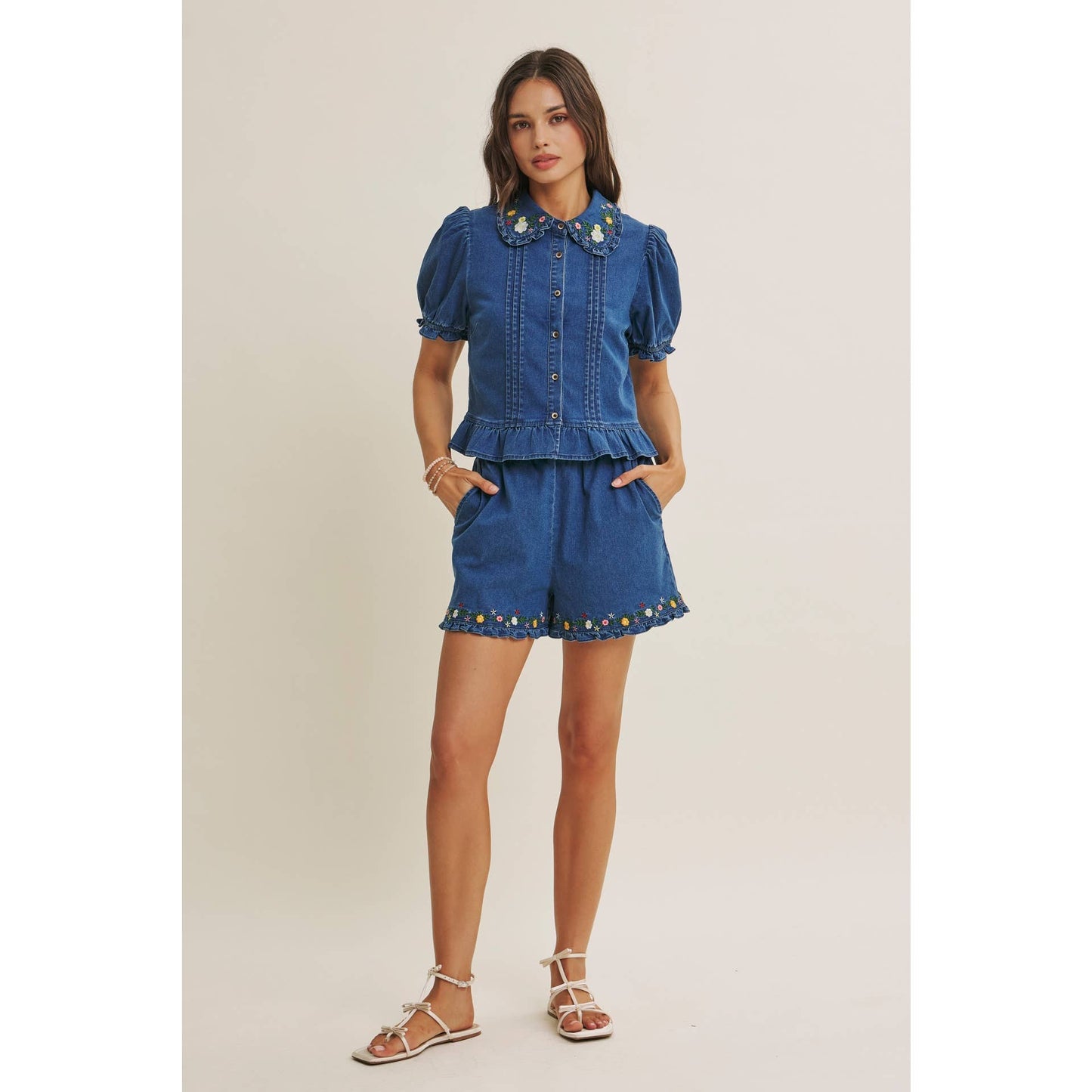 Wildflower Washed Denim Shirt