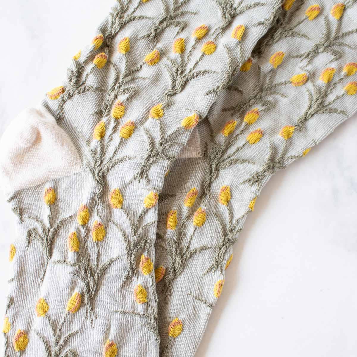 Vintage Tulip Casual Socks