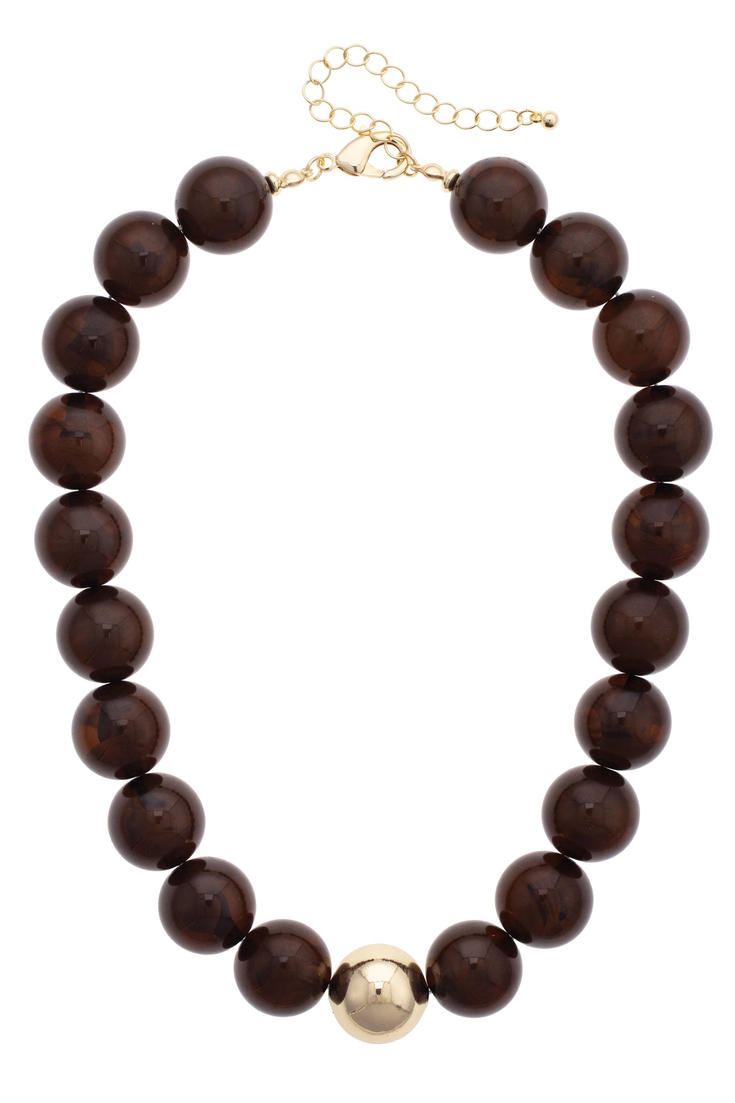 Marjorie Beaded Gumball Necklace