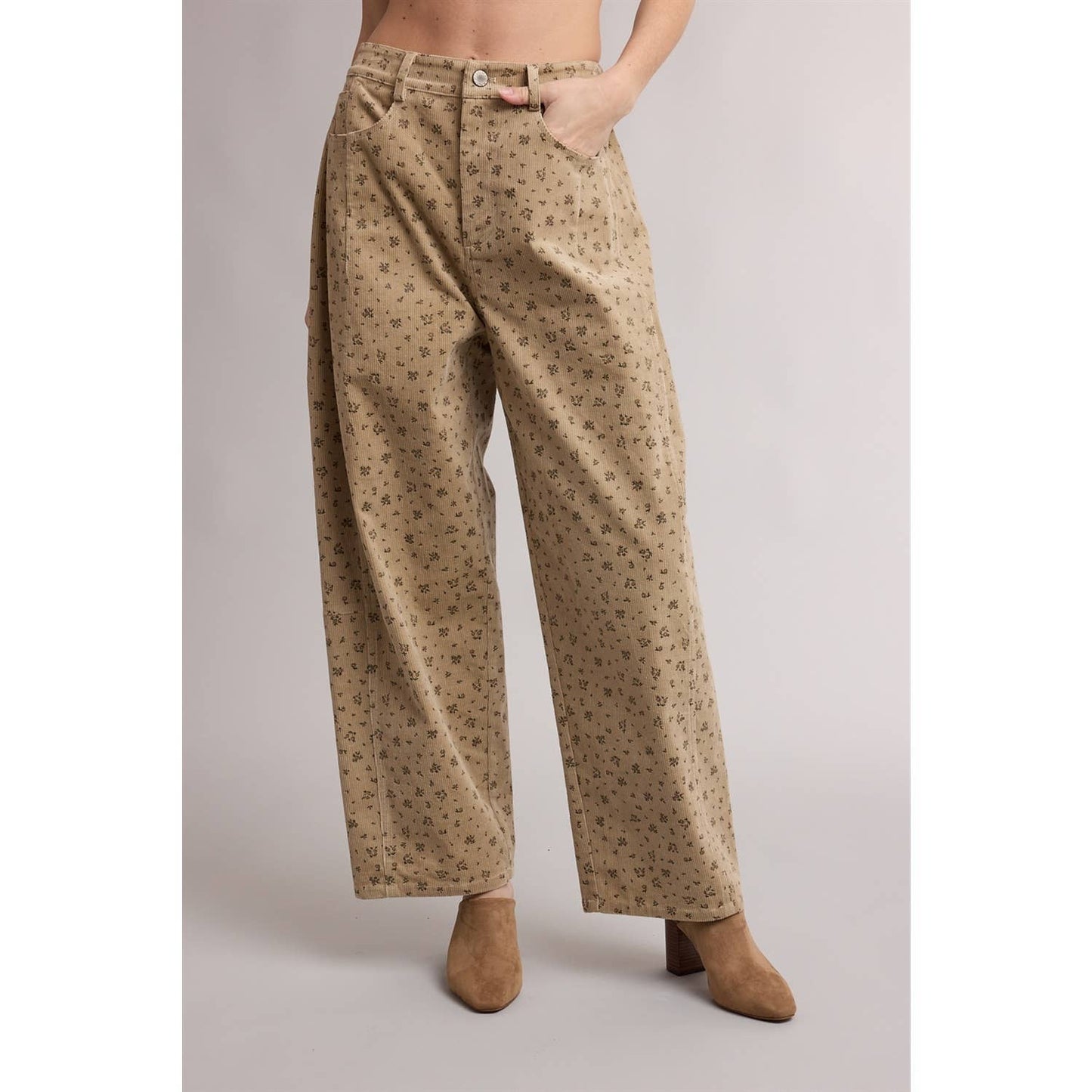Floral Corduroy Pant
