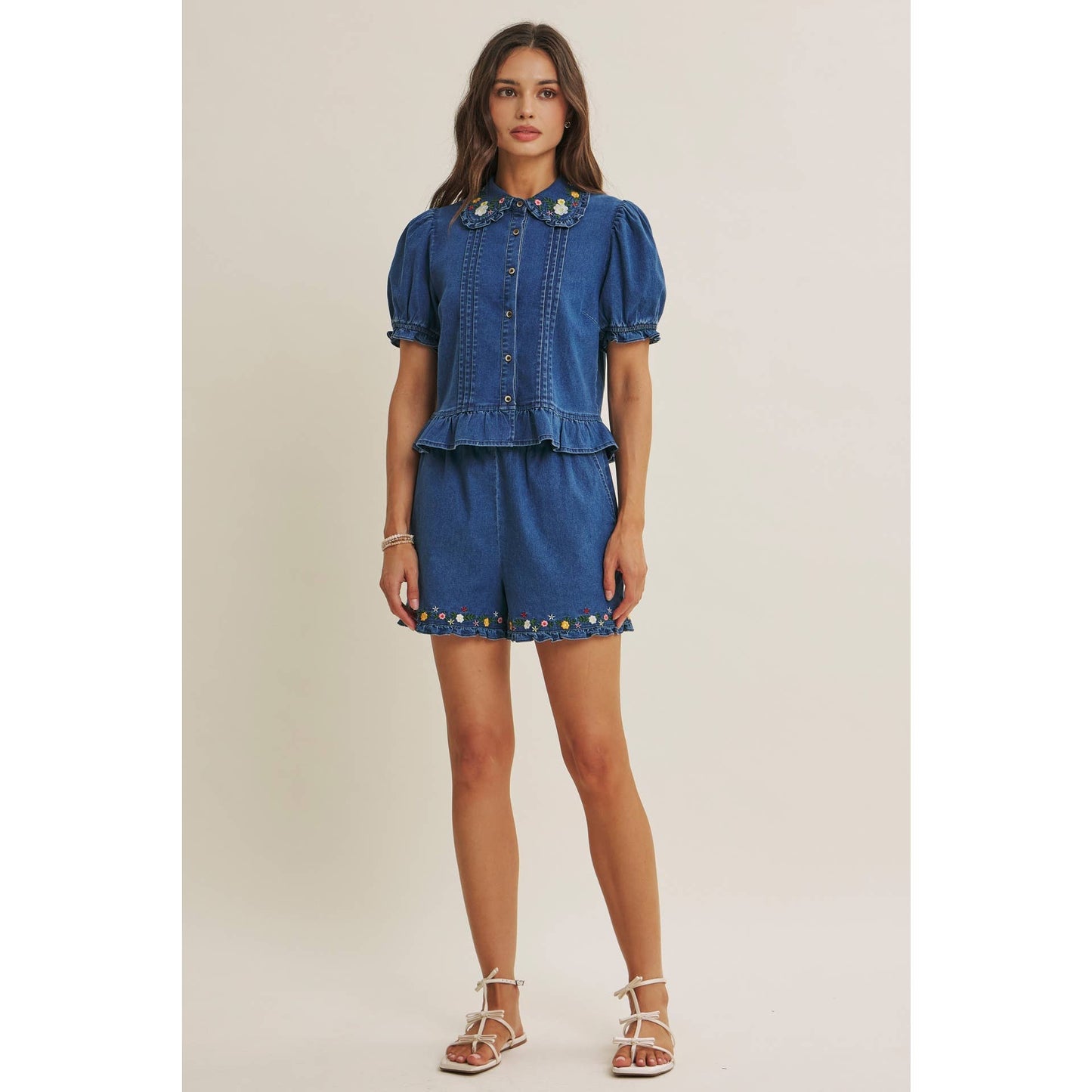 Wildflower Washed Denim Shirt