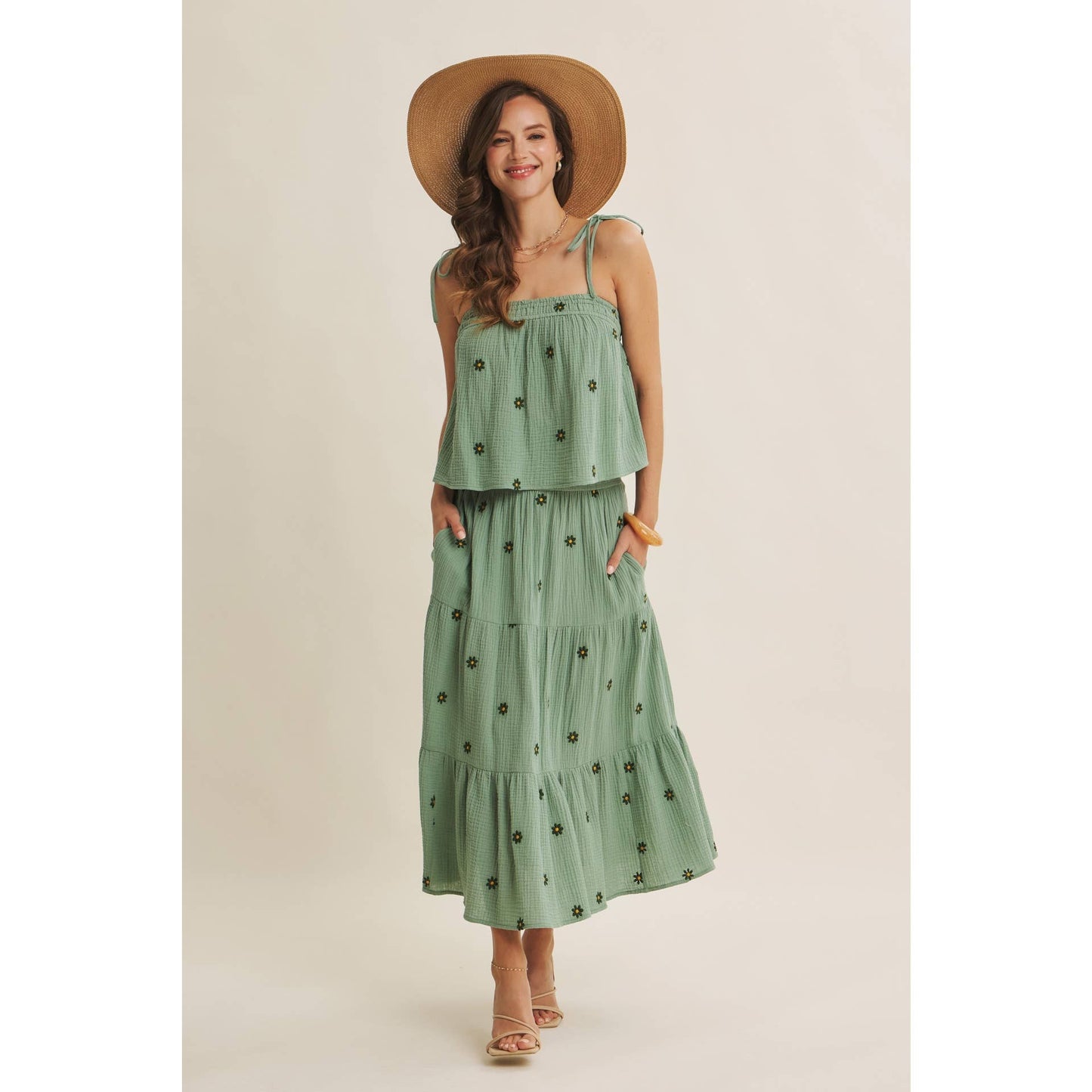 Sunset Fields Embroidered Top