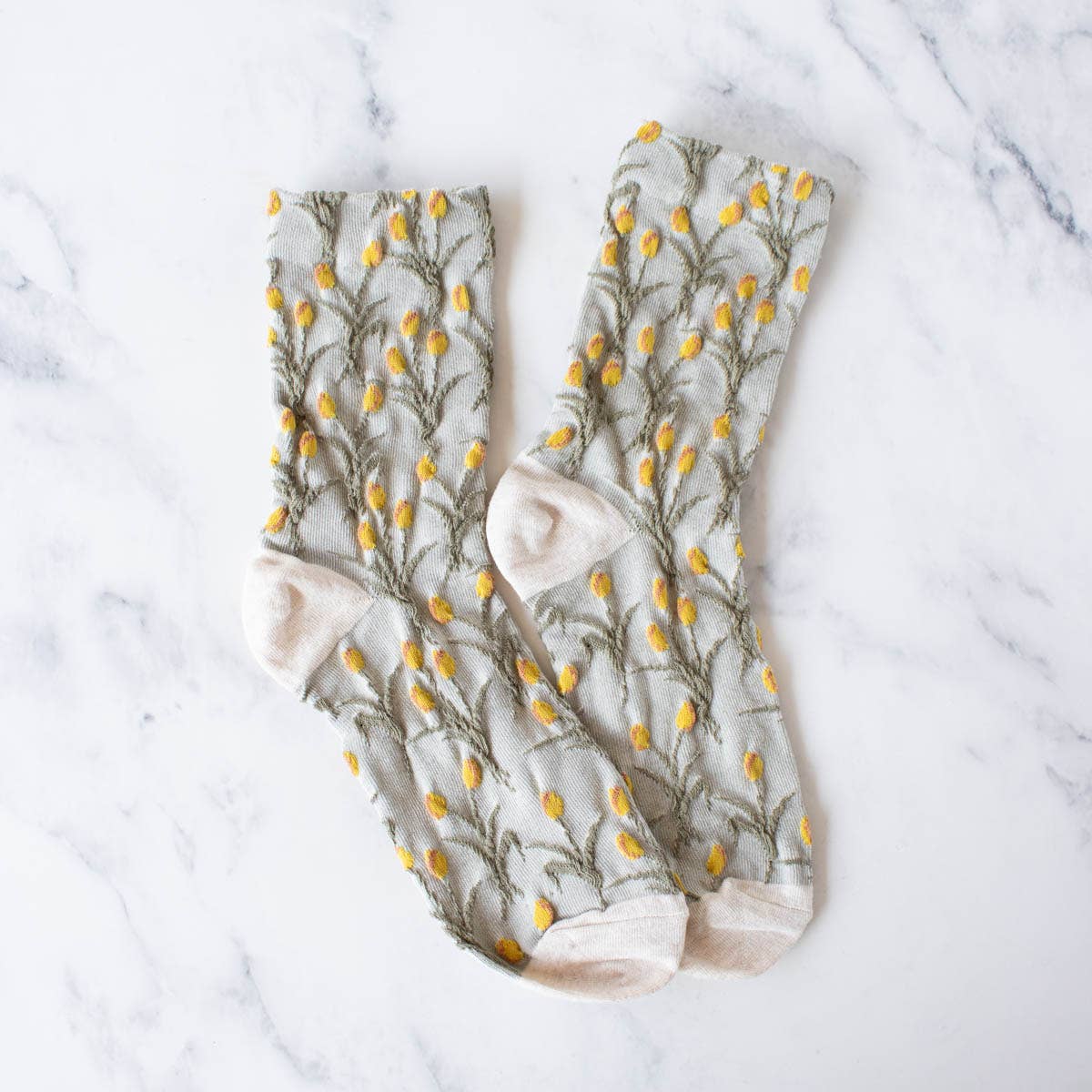 Vintage Tulip Casual Socks