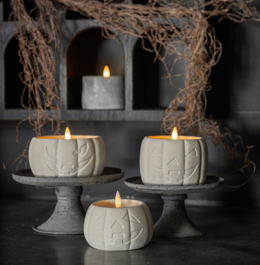 Cream Pumpkin 3D Flameless Candle