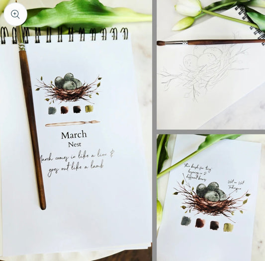 12 Months of Watercolor Workbook