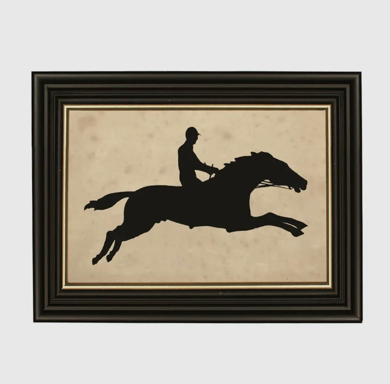 Racing Horse Paper Cut Silhouette