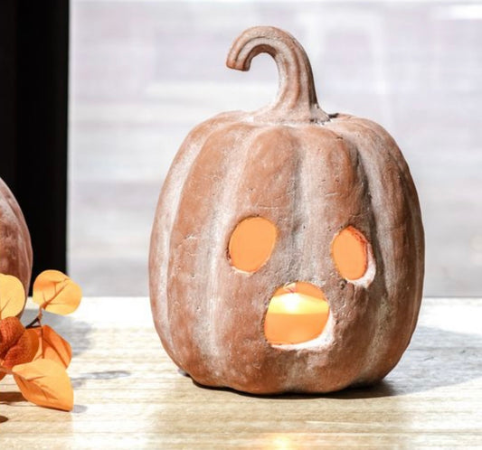 12" Ghost Face Pumpkin
