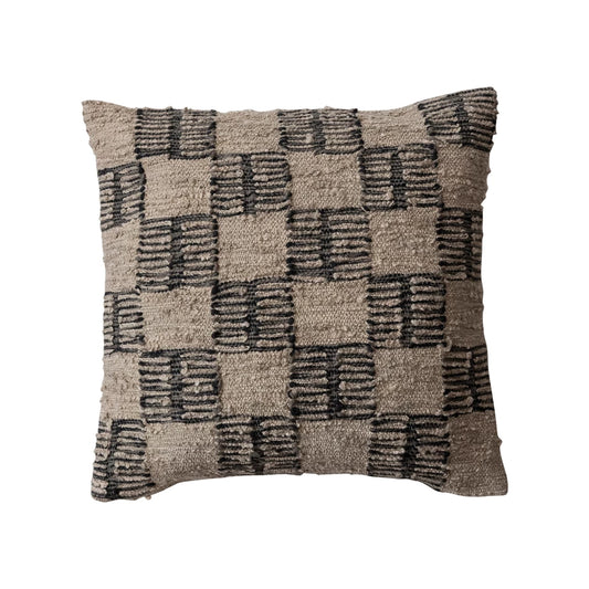Block Pattern Indoor/Outdoor Pillow