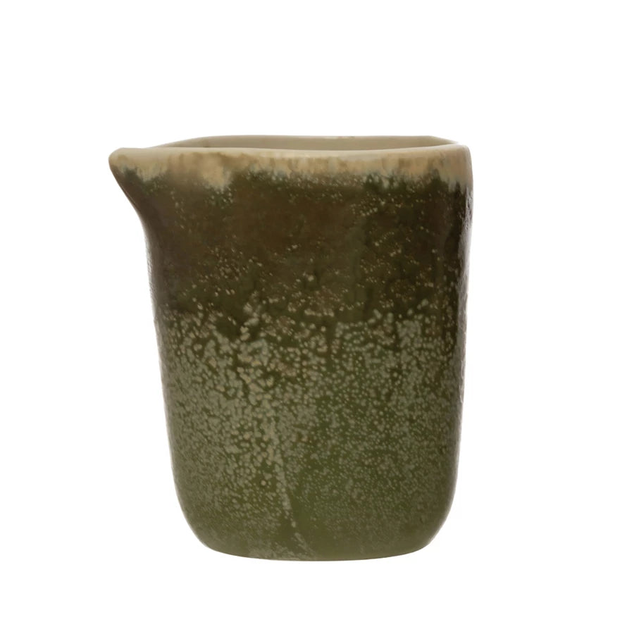 Green Reactive Glaze Creamer