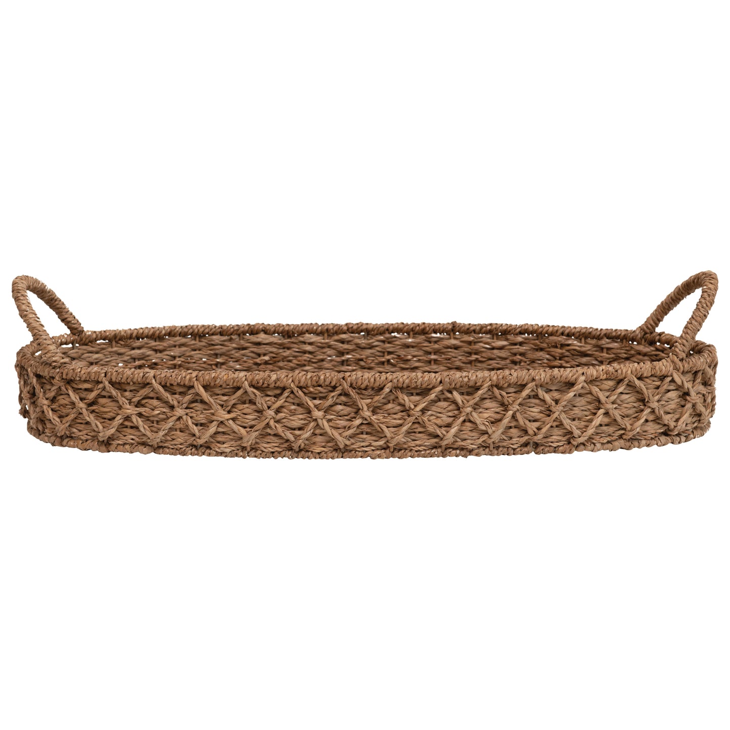 Woven Seagrass Tray with Handles