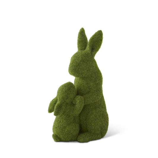 Moss Covered Bunny with Baby