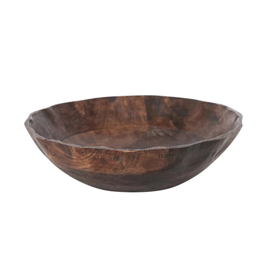 Walnut Scalloped Bowl